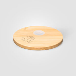 Cádiz Glasbecher mit Bambusdeckel - 500 ml