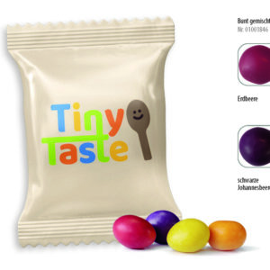 Fruchtige Kaudragees Werbetüte 10 g , Inhalt: Fruchtige Kaudragees