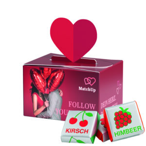 Geschenkbox Mini Herz, Böhme Fruchtkaramelle