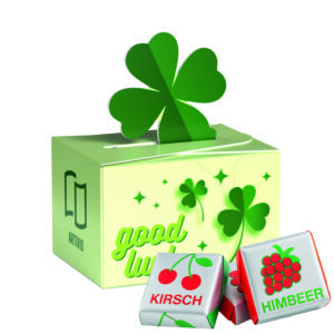 Geschenkbox Mini Kleeblatt, Böhme Fruchtkaramelle