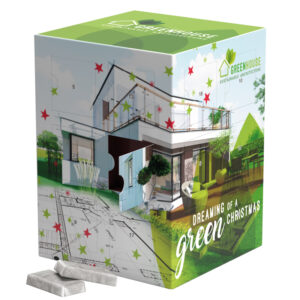 Tower Adventskalender, Alpenmilch-Schokotäfelchen in Pergaminpapier