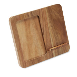 FINWOOD - Cadre acacia et chargeur 15W