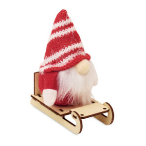 FROSTY SLEIGH - Lutin sur un traîneau en bois